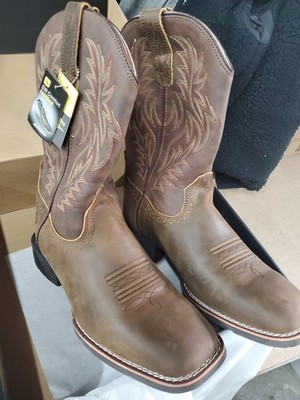 SUREWAY Men's Western Cowboy Boots-Soft Toe,Waterproof Square Toe Work Boots... 