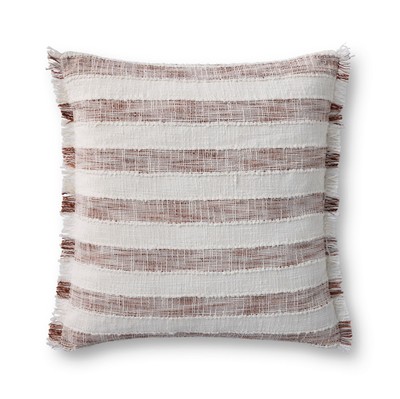 ll II Pillow, Rust/Ivory