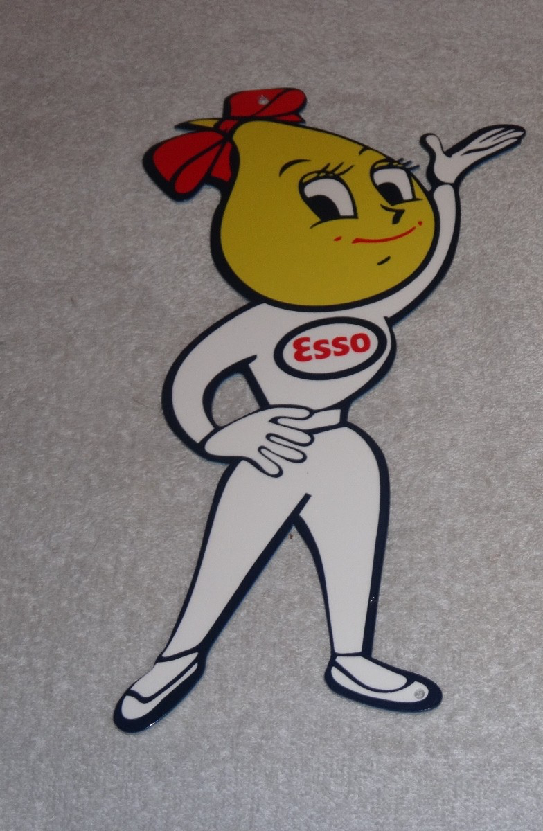 VINTAGE ESSO OIL DROP GIRL WOMAN 12