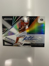 2022 Panini Prizm Draft Picks Prizmatic Silver Jonathan Cannon Auto PZ-JC NM