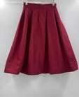 White House Black Market Womens Pink Pleated Front Classic A-Line Skirt Size 2 — photo 1