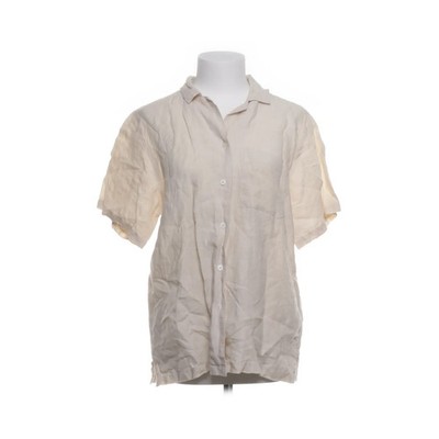 A Day's March, Kurzarmhemd, Größe: 36, Beige, Leinen, Einfarbig, Damen #cEy