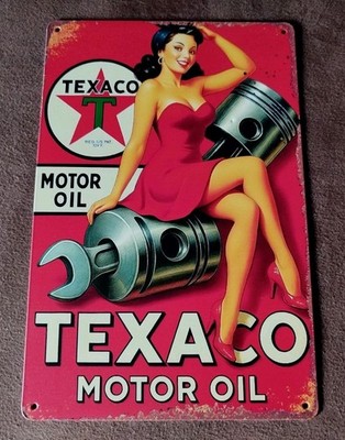  Blechschild TEXACO 30 x 20 cm Metallschild 