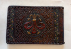 Victorian Art Deco Nouveau hand tooled embossed leather photo album devil Satan — photo 2