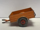 Vintage Dinky Toys No. 341 Orange Land Rover Trailer Missing Tire