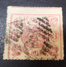 Brunswick 1864, 3 Sgr. Purple red, pierced, used, Mi.No. 16A, ME 650,-