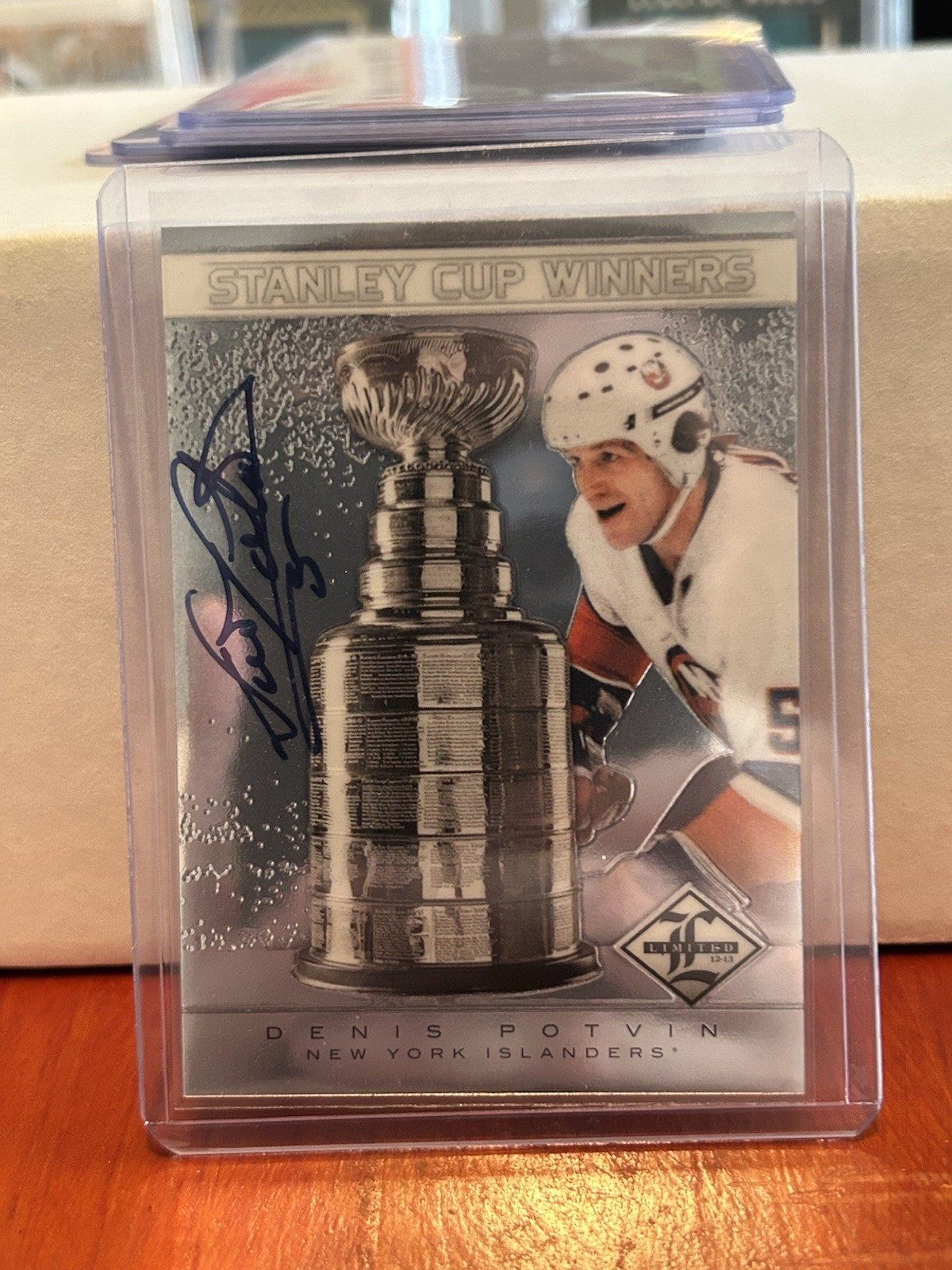 2012 PANINI LIMITED #SC-14 DENIS POTVIN STANLEY CUP WINNERS SIGNATURES AUTO /99