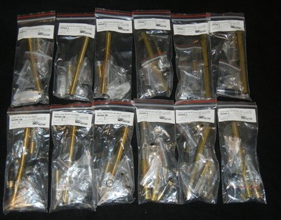 Lot of 12 PSI Woodworking Classic Twist Pen Kits Chrome Satin Gold Gun Metal