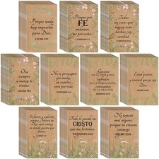 Ctosree 100 Pcs Spanish Christianfather's Day Bible Verse Notebook Gifts Bulk...