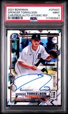 2021 Bowman Chrome Spencer Torkelson Auto Psa 9 Atomic Refractor /100 MINT