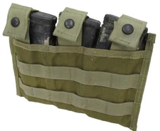 EAGLE INDUSTRIES TRIPLE MAGAZINE POUCH MOLLE 3 MAG CARRIER SHINGLE 5.56 KHAKI