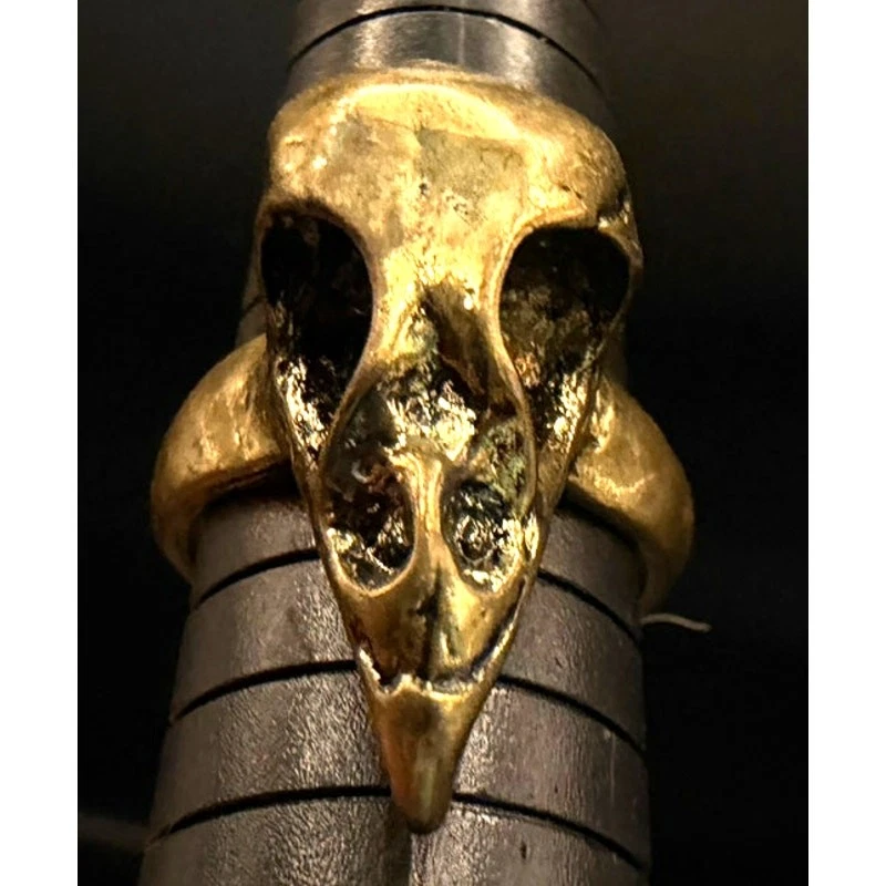 Anillo grande de latón Plague Dr Crow Raven Foto 3 de 4