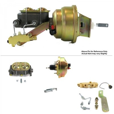 1967-1969 Chevy Camaro FW Mount Pwr 8'' Single Brake Booster Kit LS Disc / Drum 