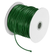 Dark Green 2.5mm Waxed Cord 87 Yard Wax Bead Thread String for Jewelry Making