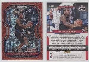 2020-21 Panini Prizm Fast Break Red Prizm /125 Kawhi Leonard #209