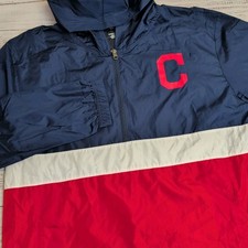 Vintage Cleveland Indians Hooded Windbreaker ...