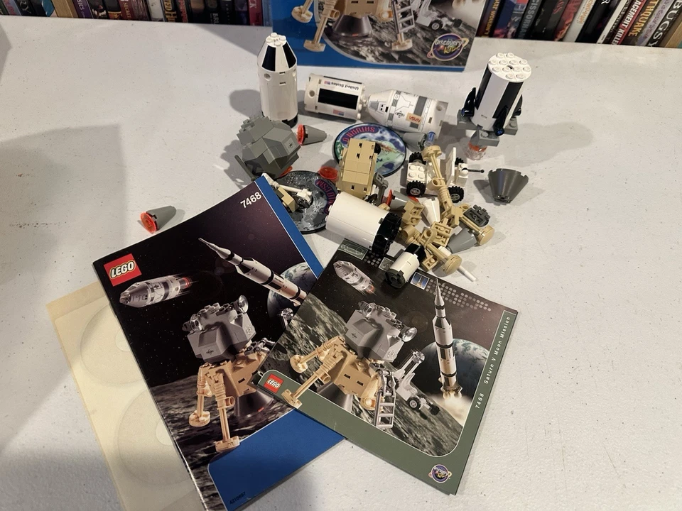 LEGO 7468 Discovery Kids Saturno V Luna Misión Cohete Exploración Lunar Completo Foto 4 de 4