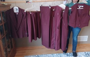 Vintage Northwest Airlines Flight Attendant Uniform 1980s Original-6 Piece Set