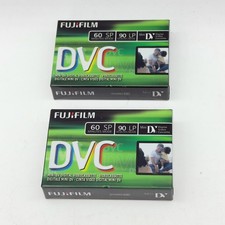 Fujifilm Mini DV DVC 60 SP 90 LP Digital Video Cassette 2 Pack New Sealed