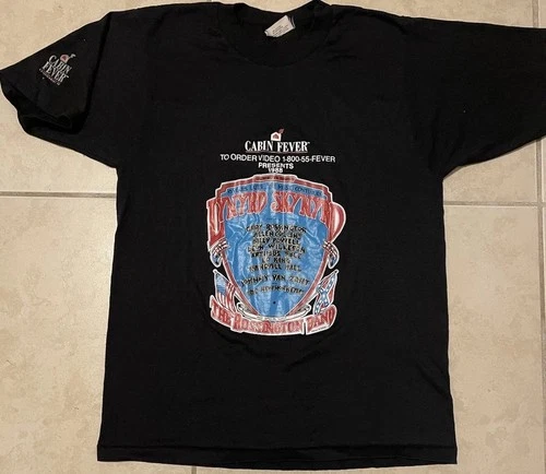 80s Lynyrd Skynyrd Cabin Fever Shirt S Concert Tour Rock 1980s vintage concert t-shirt, vintage, single stitch, B+ condition