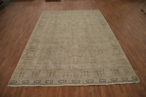 Vintage Muted Traditional Area Rug 8x11 Wool Hand-knotted Living Room Carpet - Picture 4 of 14