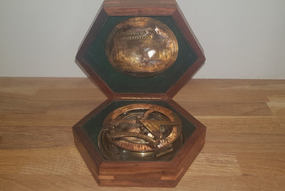 Gilbert & Sons London Maritime Sonnenuhr Vintage Stil Retro Kompass mit Holzbox