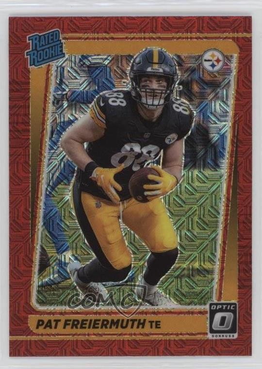 2021 Panini Donruss Optic Rated Rookie Red Mojo Prizm Pat Freiermuth #232 0e9i