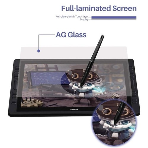Huion Kamvas 22 Pro Gt-221, Drawing Tablet With Laminated Anti-glare Screen - Foto 7 di 9
