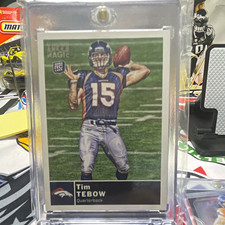 Topps 2010 Topps Magic Tim Tebow #25 Rookie Denver Broncos Football Card. rookie card picture