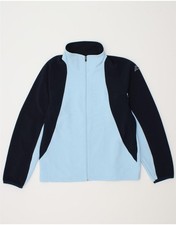 KAPPA Womens Tracksuit Top Jacket UK 14 Medium Blue Colourblock Polyester RE10