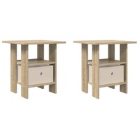 Nachttisch Sonoma-Eiche 41X40X45 Cm Holzwerkstoff Doppelpack