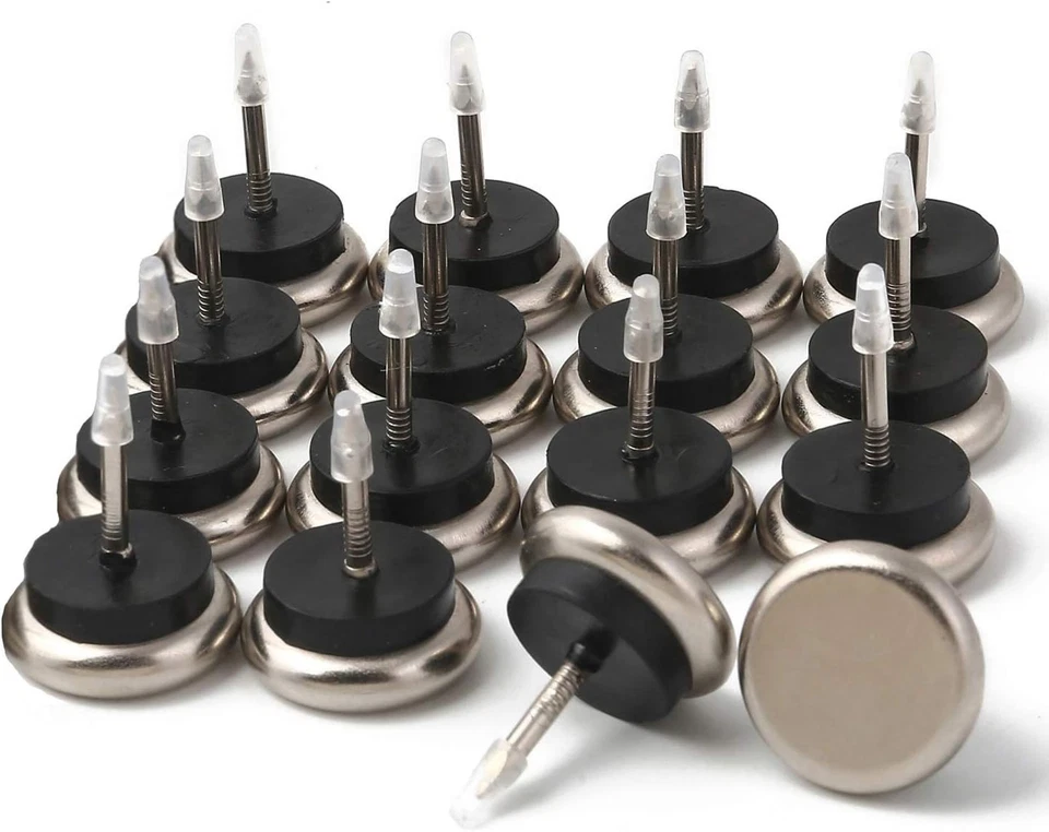 Dia Nail On Furniture Glides for Chairs, Tables - Nickel Base Cushioned Furni... - Image 2 of 4