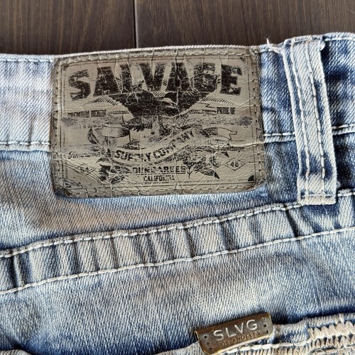 Salvage Supply Co Mayhem Athletic Fit Jeans 32x32 Blue Stretch Premium Denim - Picture 16 of 18