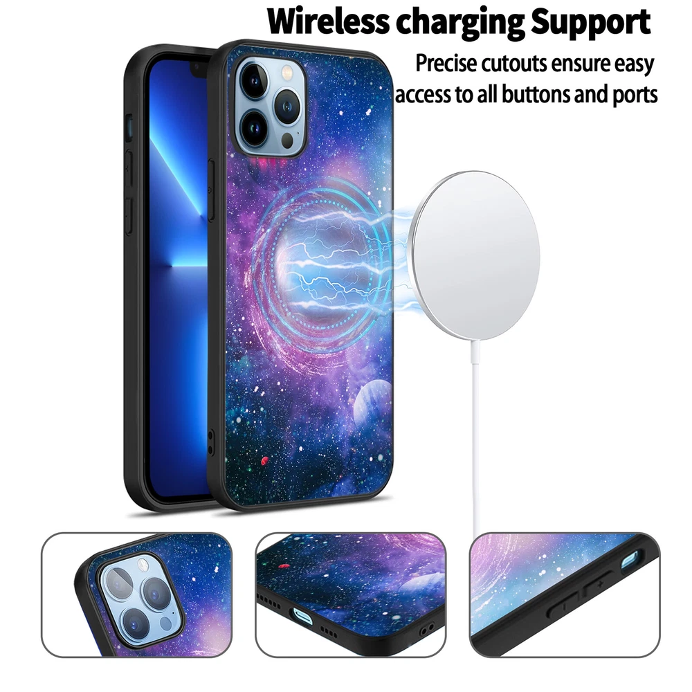 Phone Case Space Soft Silicone Cover For iPhone 11 12 Pro 13 14 Plus 15 Pro Max