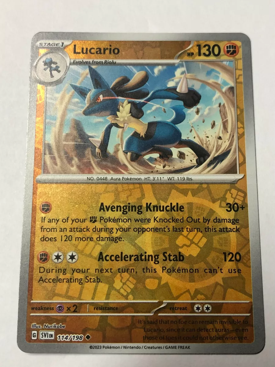 Lucario · Scarlet & Violet (SVI) #114 ‹ PkmnCards