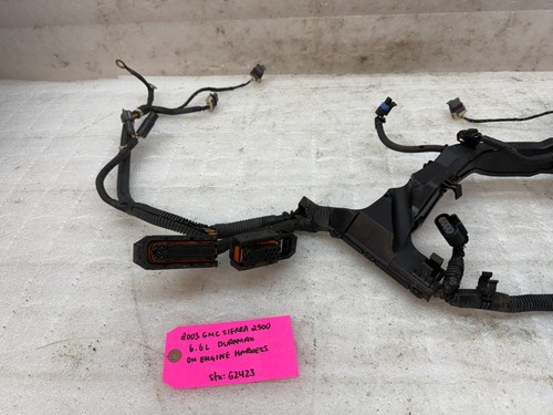 03 04 CHEVROLET GMC OEM DURAMAX LB7 6.6L ON ENGINE WIRING HARNESS LOOM - Picture 6 of 8