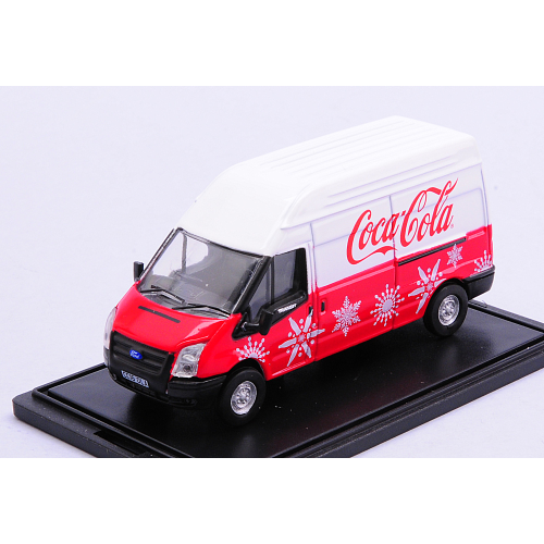 FORD TRANSIT LWB HIGH COCA COLA 1:76 Oxford Veicoli Commerciali Die Cast - Foto 1 di 2
