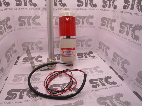 Steady LED Signal Tower light LED205 Red 24VDC 7 Inch Tall FAST SHIPPING - 第 8/9 張圖片