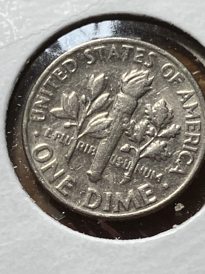 1980 P error Dime Roosevelt Rim - Image 2 of 2