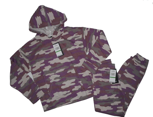 HUDSON Jeans 2 PC CAMO JOGGERS Pants & HOODED SWEATSHIRT Girls LARGE 12 / 14 NEW - Picture 5 of 5