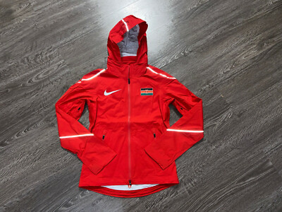 Nike Pro Elite Hypershield Storm Jacket Kenya Track & Field 801543-611 Women M