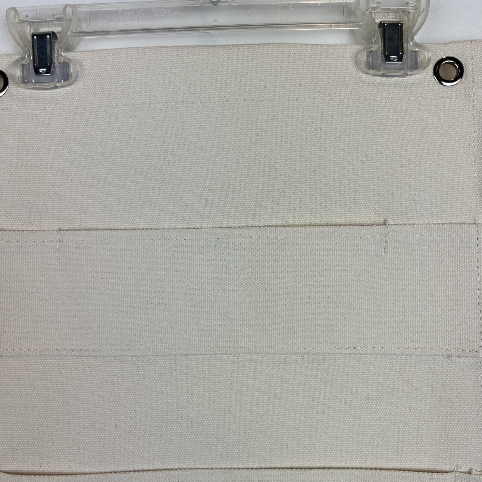 Caraway Canvas Lid Organizer Holder Storage Ivory Canvas Hanging New No