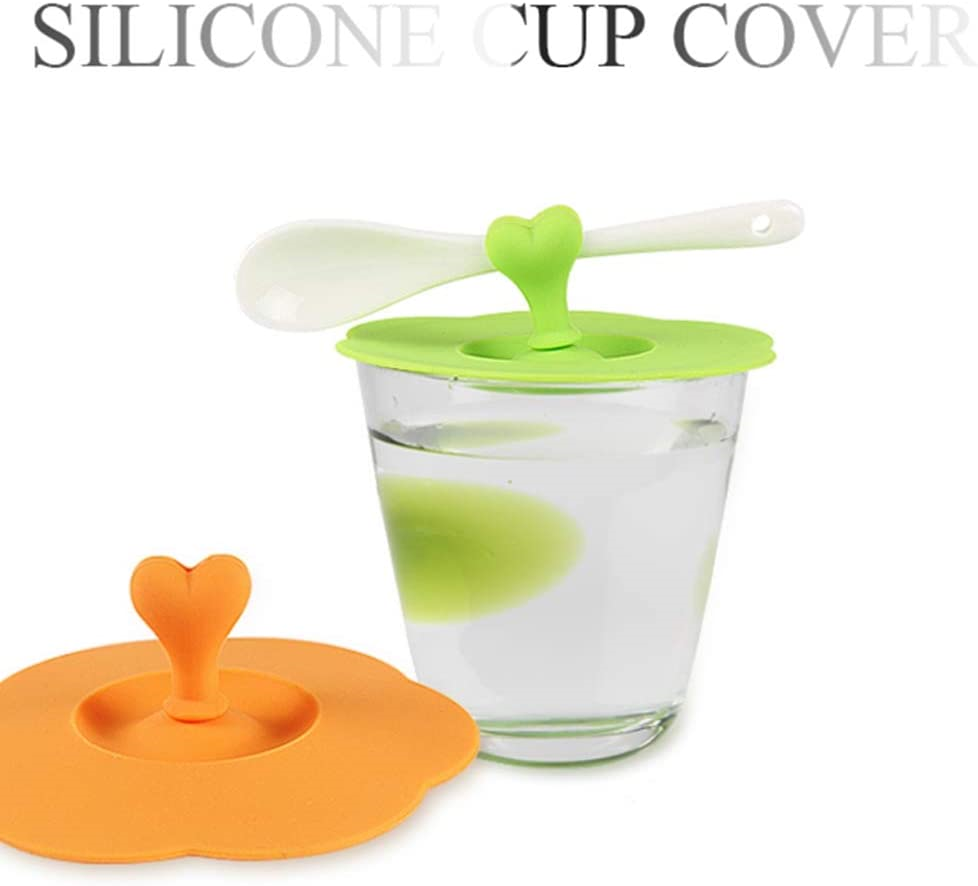 6Pcs Silicone Glass Cup Covers Cup Lids Reusable Anti Dust Cup Covers
