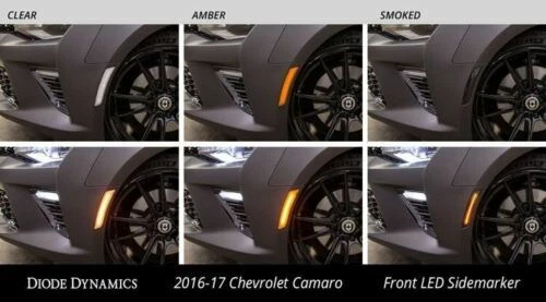 Juego de marcadores laterales LED transparentes diodo dinámico para Chevrolet Camaro 2016-2019 Foto 3 de 4