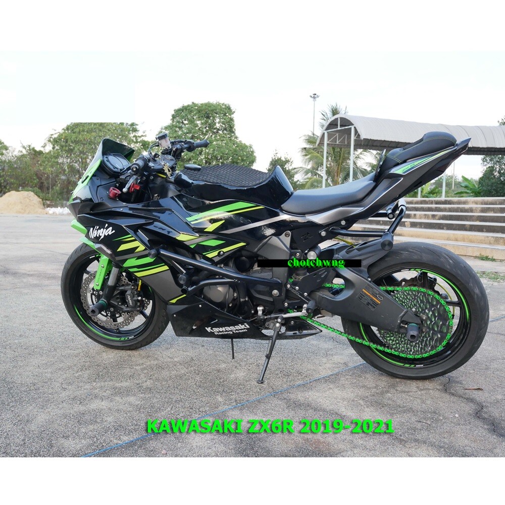 しげ 2019-2021 Kawasaki ZX6R Subcage Motorcycle Motors Black Foot