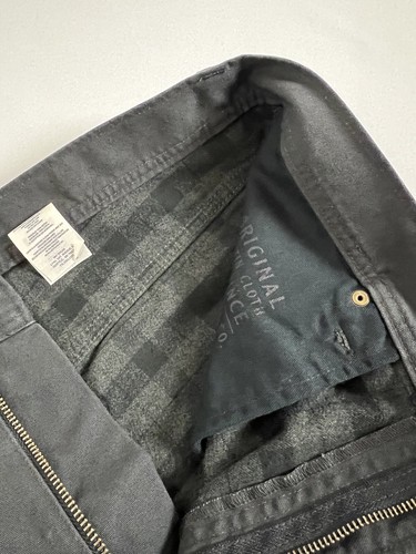FILSON FLANNEL-LINED DRY TIN CLOTH PANTS RAVEN 36X30 NWT - Picture 7 of 12
