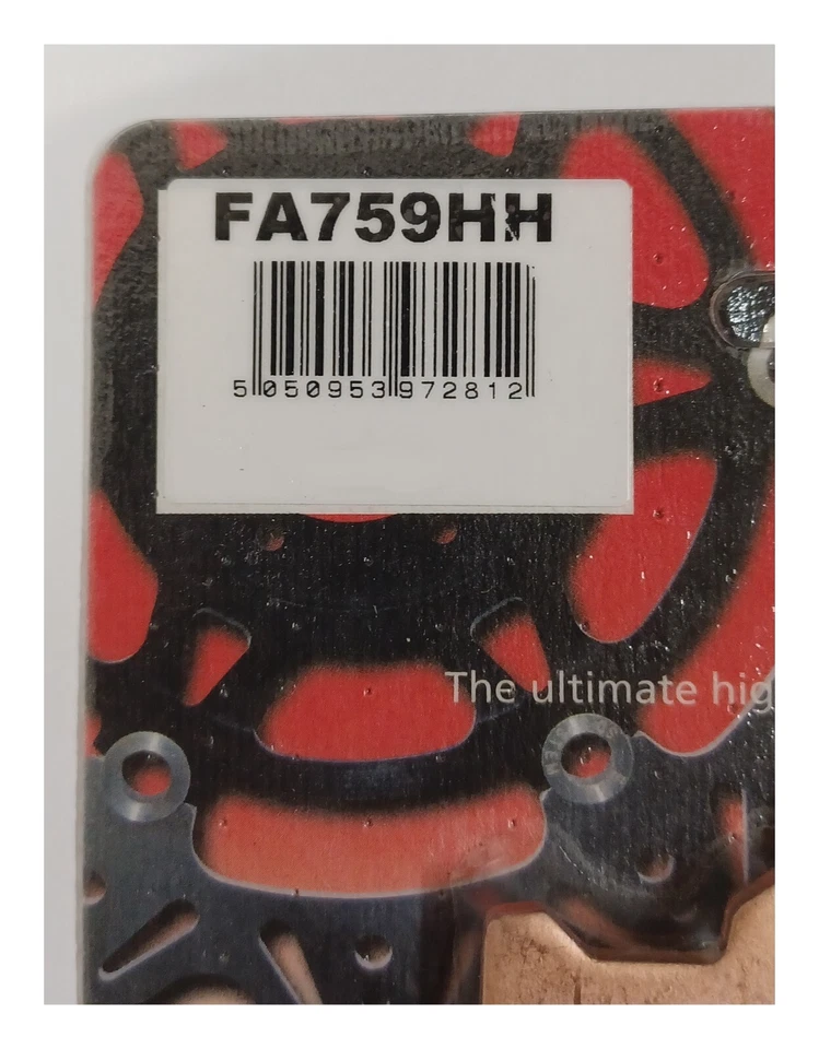 Спеченные передние дисковые тормозные колодки EBC подходят для HONDA CB500F CBR500R (2022–2023) - Изображение 3 из 4