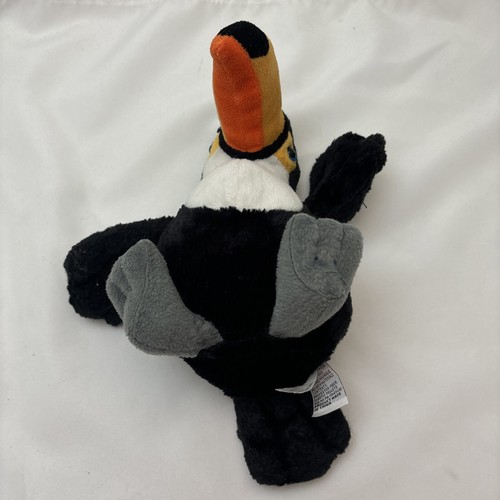 Toco Toucan Black Orange Yellow Bird HM223 Webkinz Ganz Plush 8" Toy No Code - Picture 12 of 15