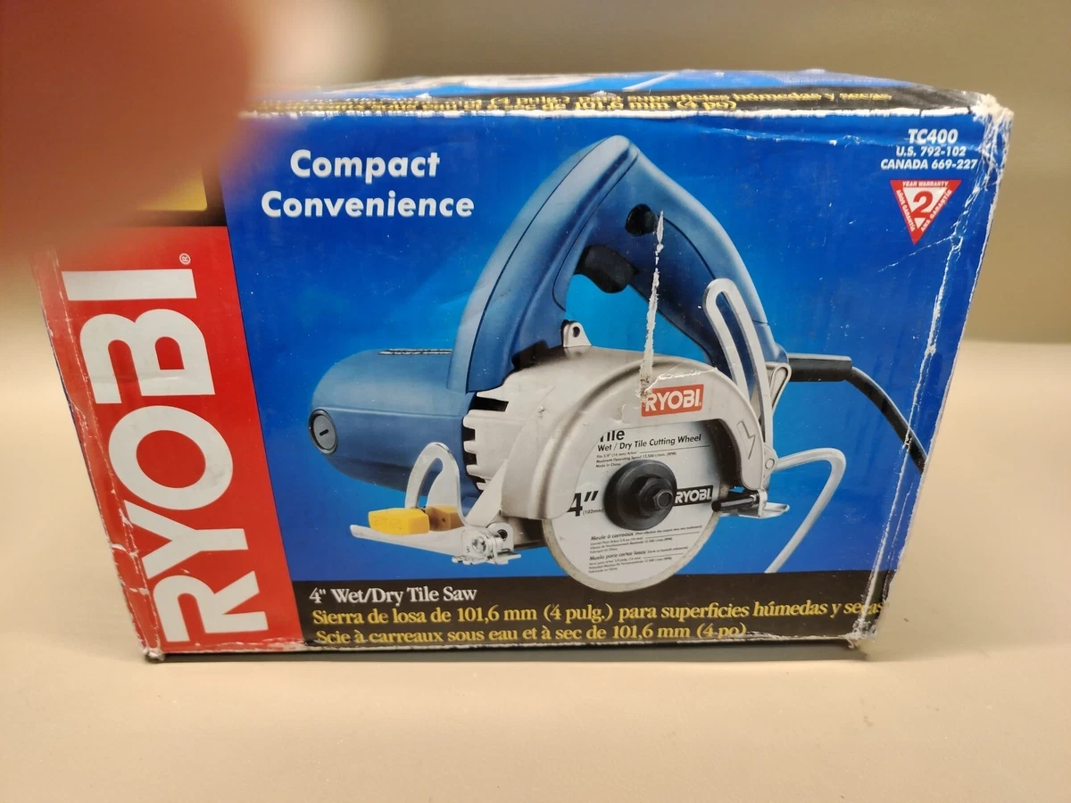 Ryobi TC400 Hand Held Masonry Wet Dry Tile Saw 4