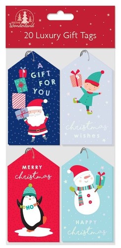 Navidad Navidad presente etiquetas de regalo etiquetas, diseños surtidos y tamaños de paquetes - Imagen 35 de 64